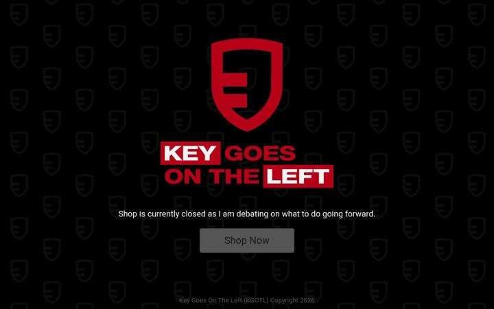 Screenshot of keygoesontheleft.com