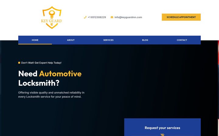 Screenshot of keyguardmn.com
