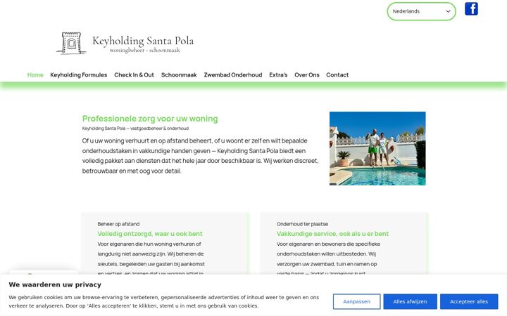 Screenshot of keyholding-santapola.com