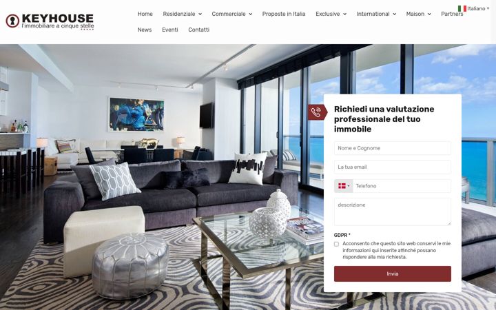 Screenshot of keyhouse-immobiliare.com