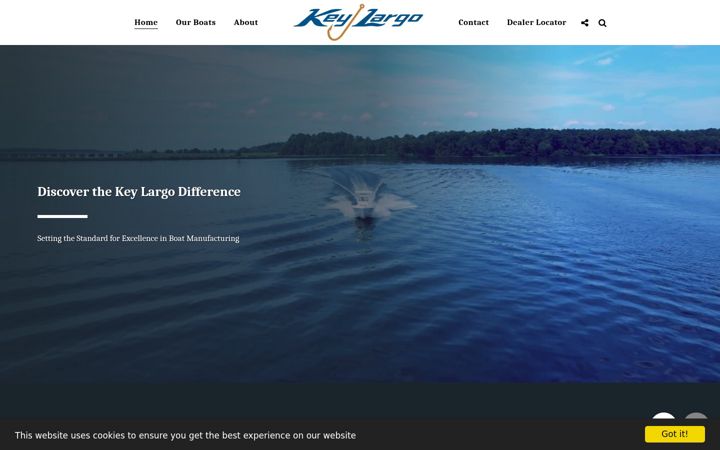 Screenshot of keylargoboats.com
