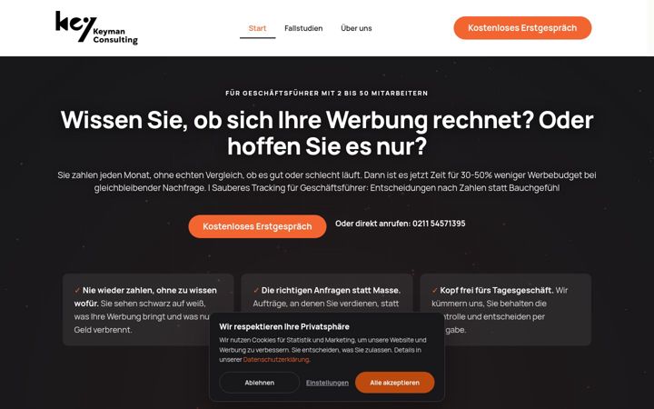 Screenshot of keyman-marketing.com