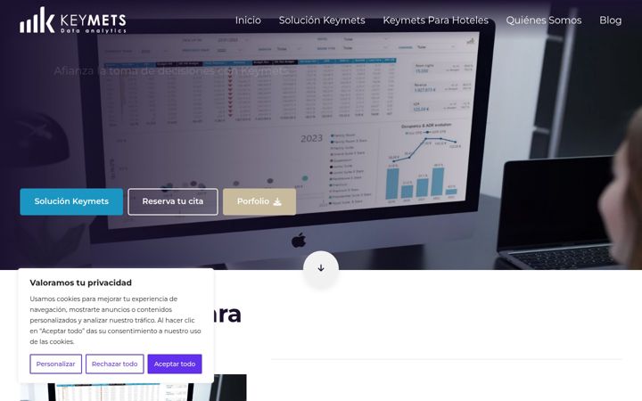 Screenshot of keymets.com
