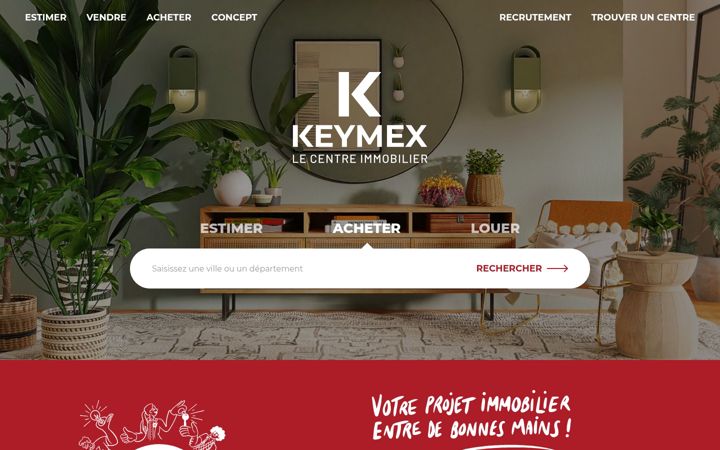 Screenshot of keymex.fr