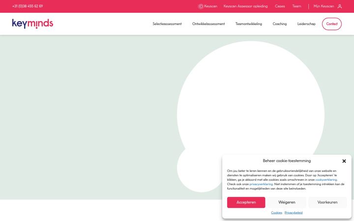 Screenshot of keyminds.nl