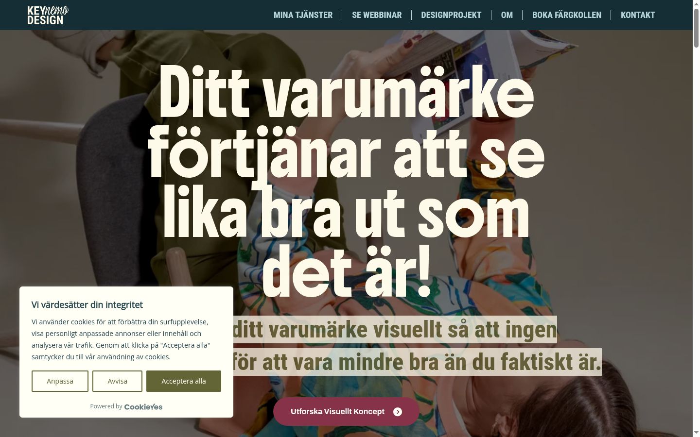 Screenshot des Einwilligungsbanners vor jeglicher Interaktion