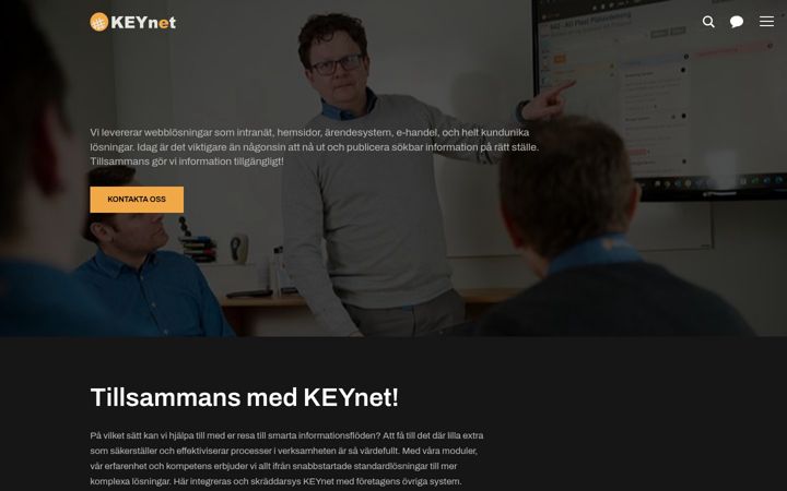 Screenshot of keynet.se