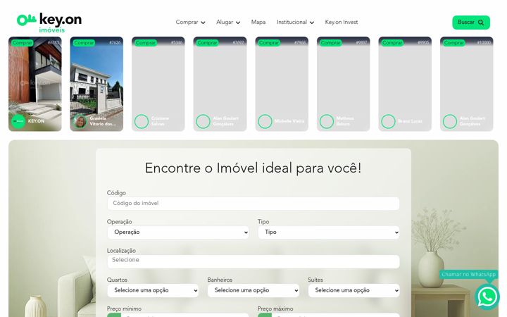 Screenshot of keyonimoveis.com.br