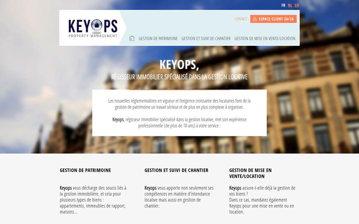 Screenshot of keyops.be