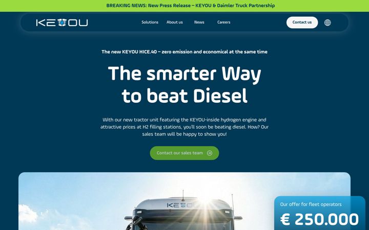 Screenshot of keyou.de