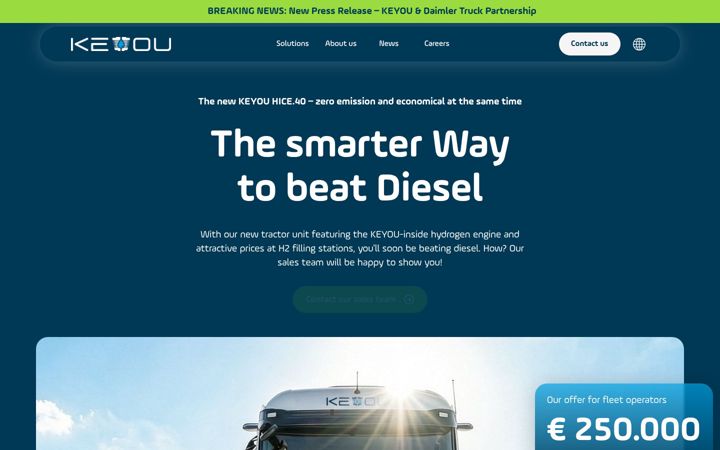 Screenshot of keyou.eu