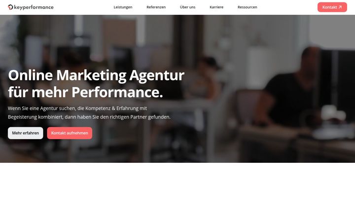 Screenshot of keyperformance.de