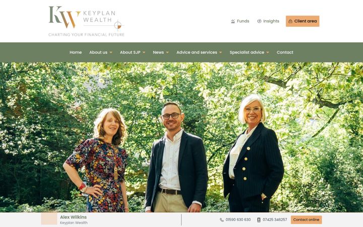 Screenshot of keyplanwealth.co.uk