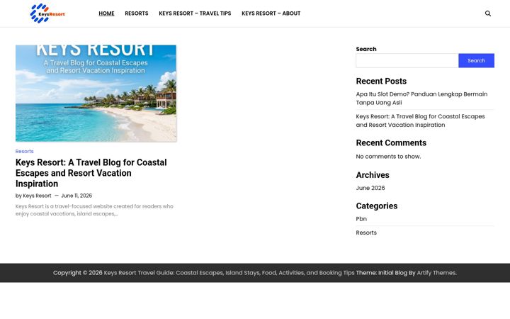 Screenshot of keys-resort.com