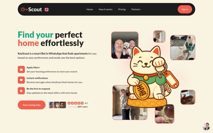Screenshot of keyscout.com