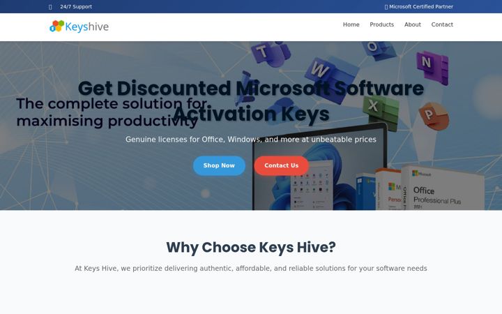 Screenshot of keyshive.com