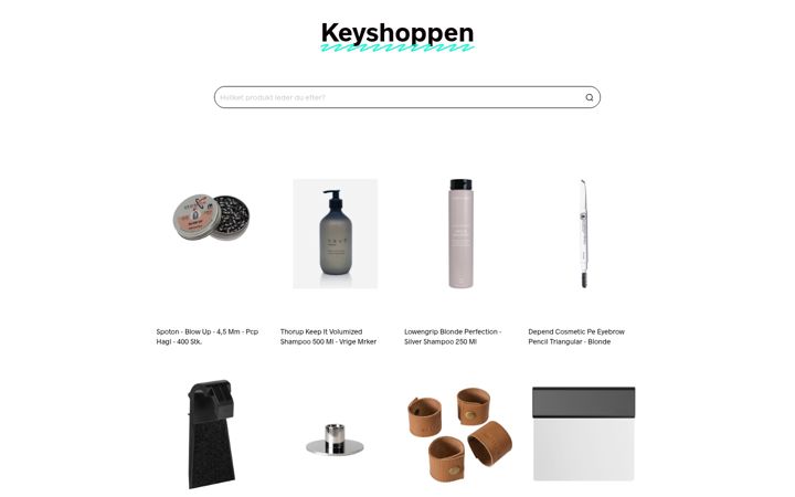 Screenshot of keyshoppen.dk