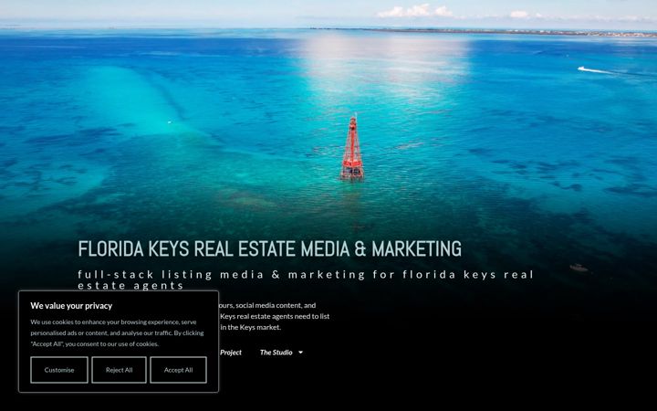 Screenshot of keysmediastudio.com