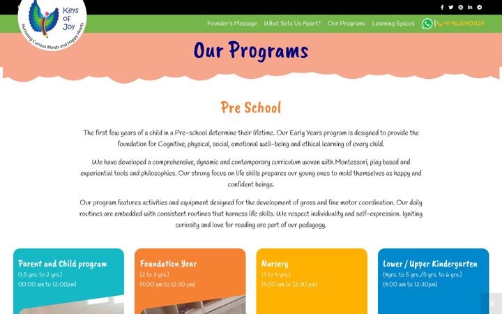 Screenshot of keysofjoy.in