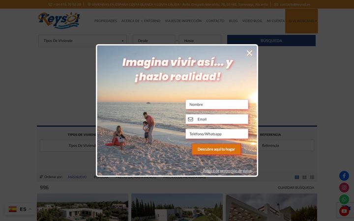 Screenshot of keysol.es
