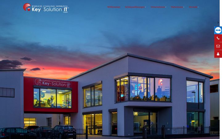 Screenshot von keysolution-hosting.de