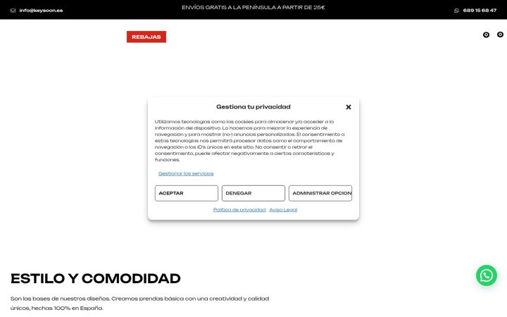 Screenshot of keysoon.es