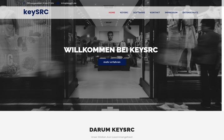 Screenshot of keysrc.de