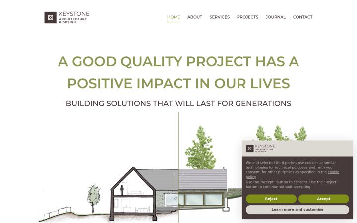 Screenshot of keystonead.co.uk