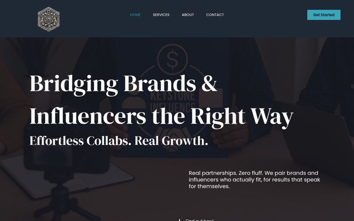 Screenshot of keystoneinfluence.com