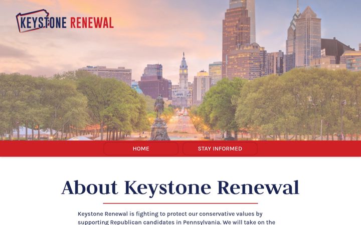Screenshot of keystonerenewal.com