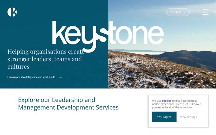 Screenshot of keystonetrainingltd.co.uk