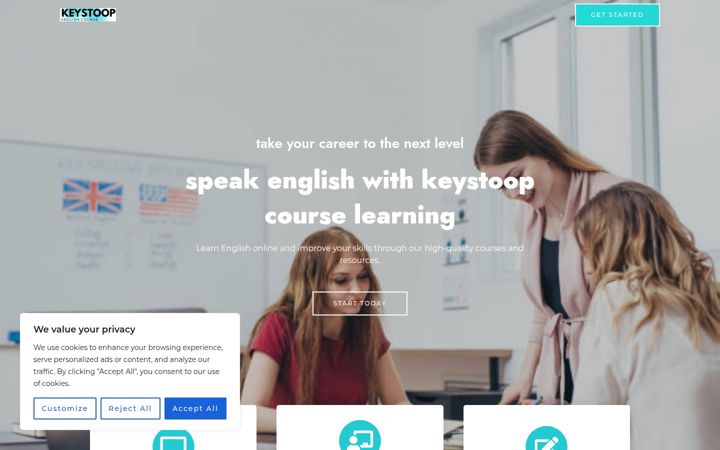 Screenshot of keystoop.com