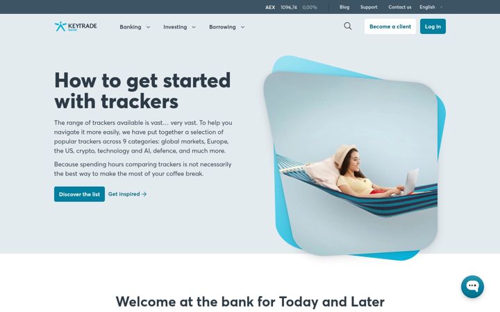 Screenshot of keytradebank.be