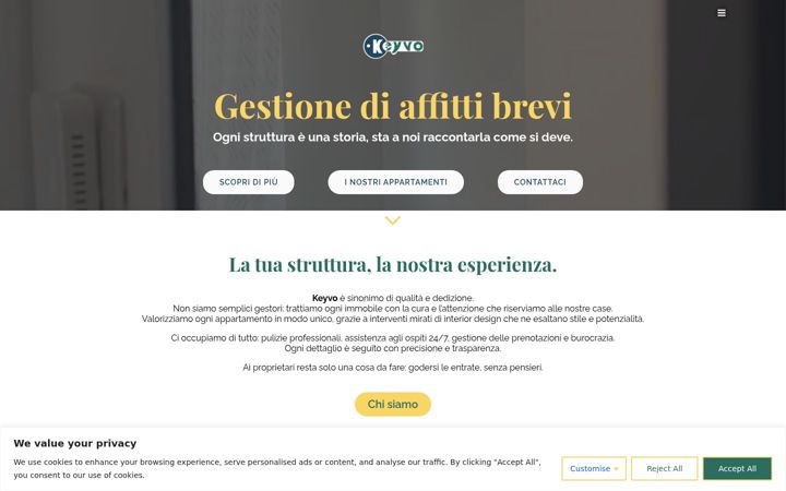 Screenshot of keyvo.it