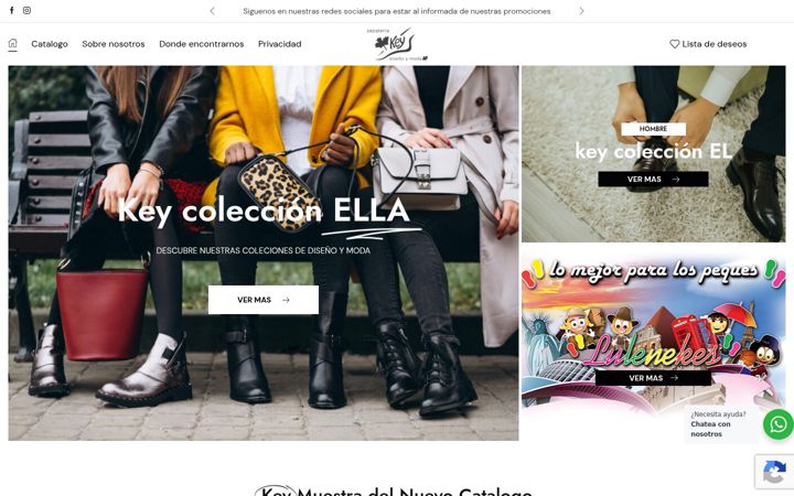 Screenshot of keyzapatos.es