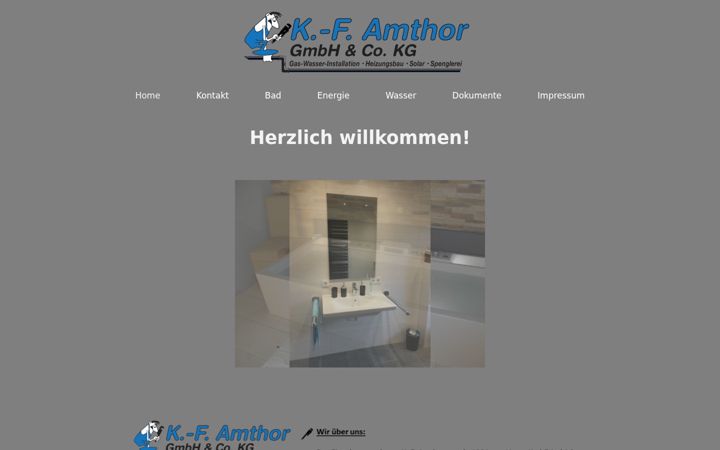 Screenshot of kf-amthor.de
