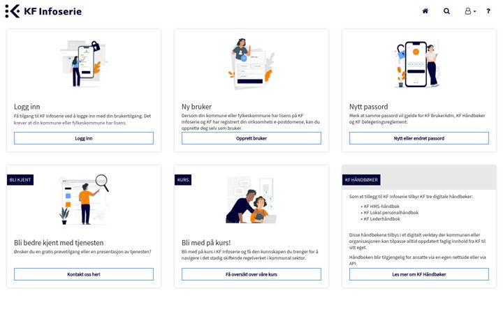 Screenshot of kf-infoserie.no