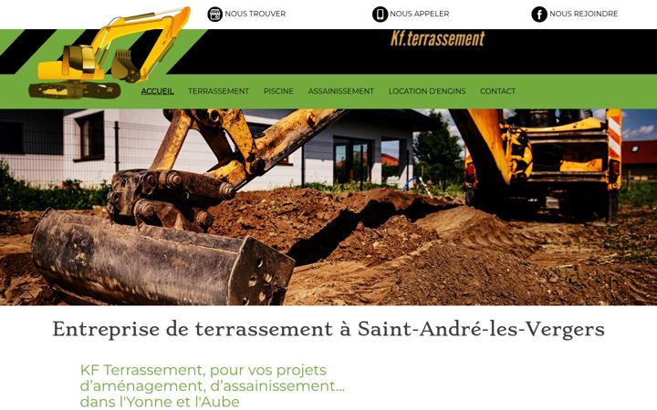 Screenshot of kf-terrassement.fr