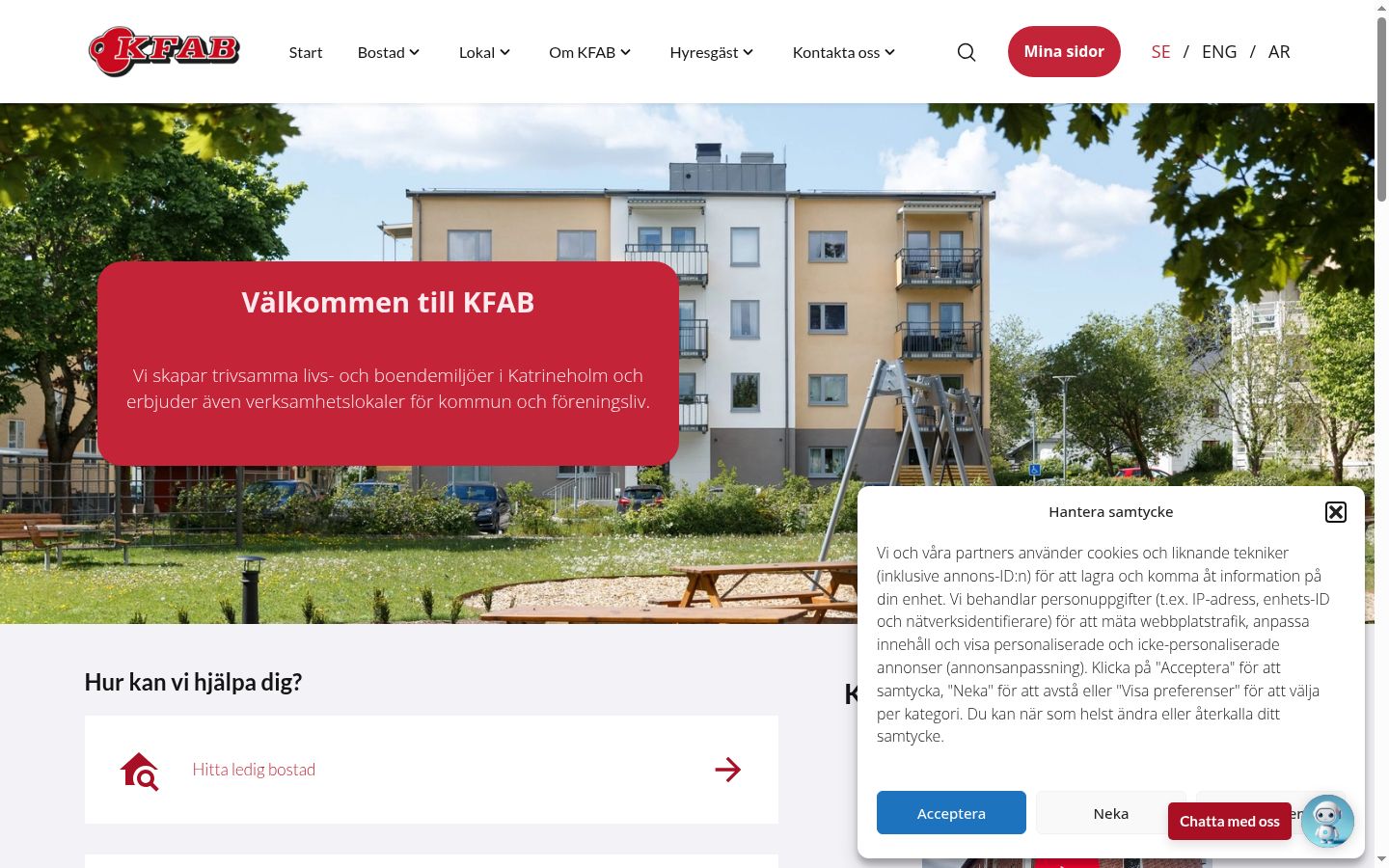 Screenshot des Einwilligungsbanners vor jeglicher Interaktion