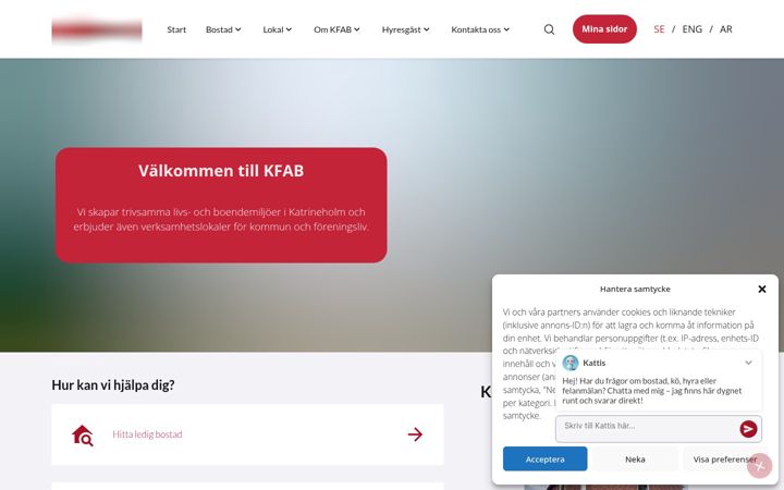 Screenshot of kfab.se