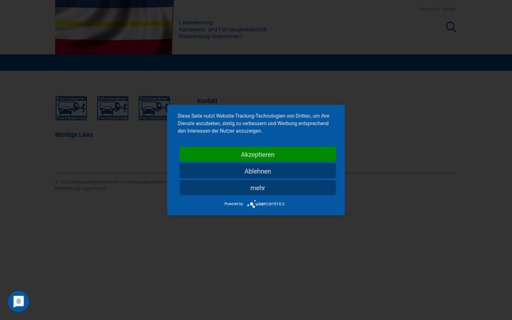 Screenshot of kfb-mv.de