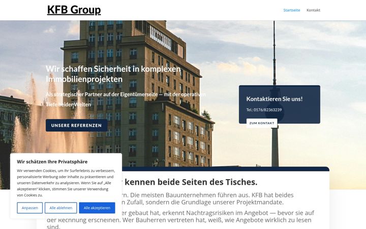 Screenshot of kfbgroup.de