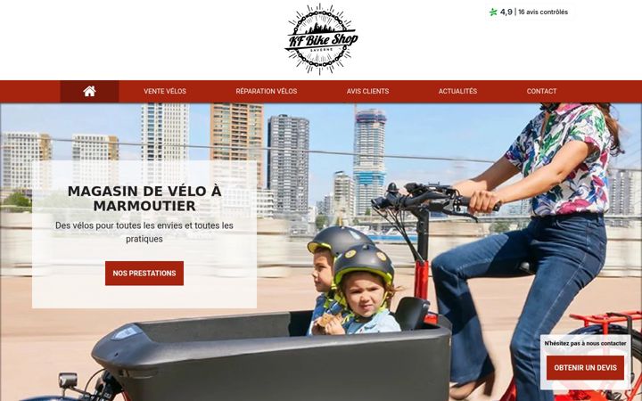 Screenshot of kfbikeshop-avis.fr