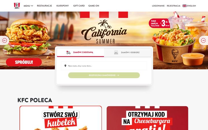Screenshot of kfc.pl
