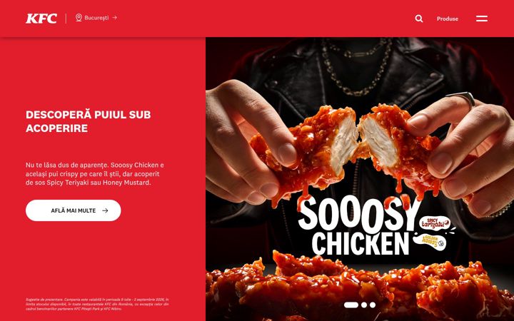 Screenshot of kfc.ro