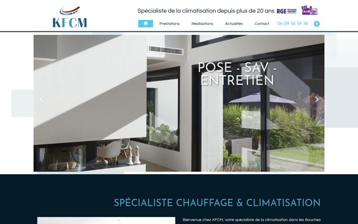 Screenshot of kfcm.fr