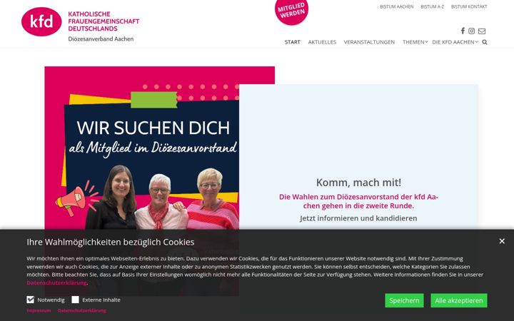Screenshot of kfd-aachen.de