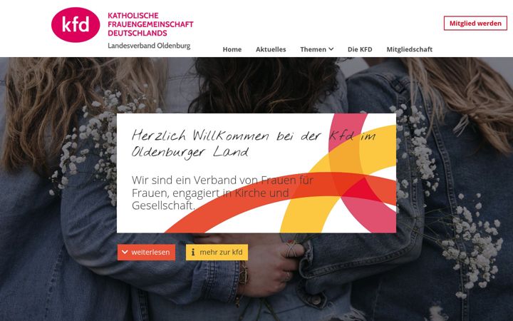 Screenshot of kfd-lv-oldenburg.de
