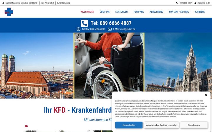 Screenshot of kfd-m.de