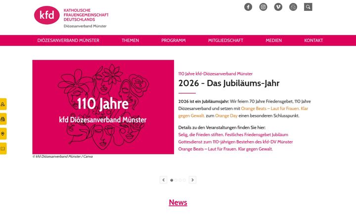 Screenshot of kfd-muenster.de
